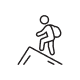 man climbing icon