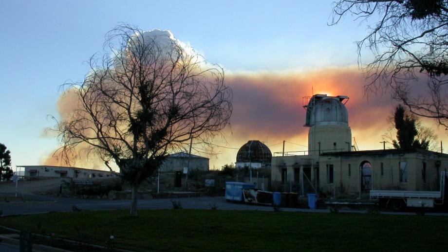 Aftermath of 2003 fire (Mt Stromlo Archives)