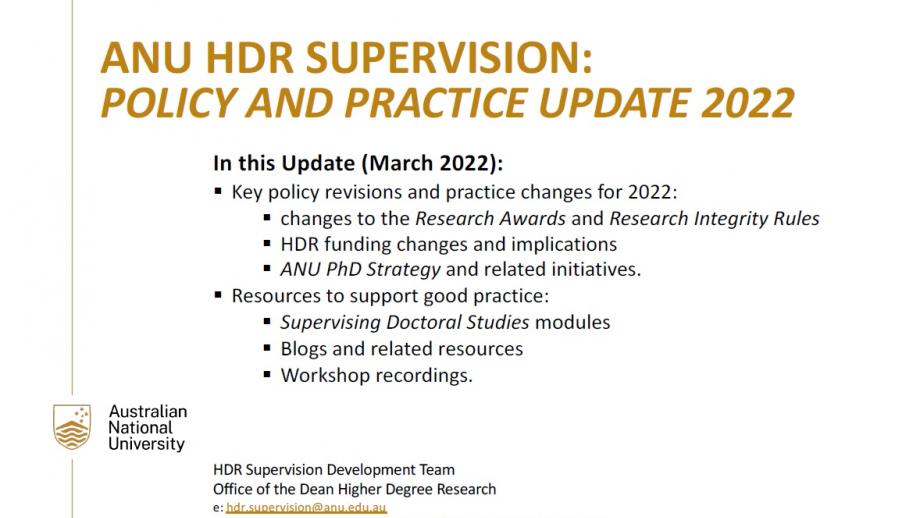 Annual policy and practice update 2022 - Slide 1