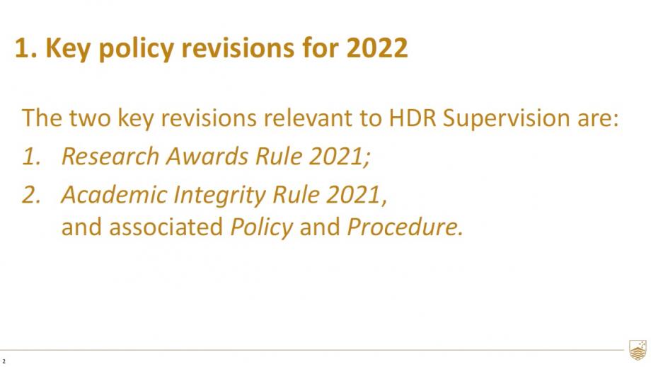 Annual policy and practice update 2022 - Slide 2