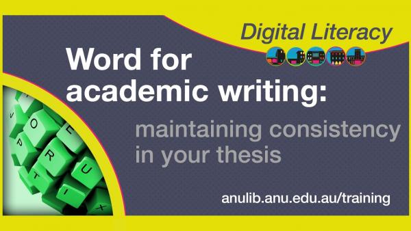 Word maintaining consistency in your thesis