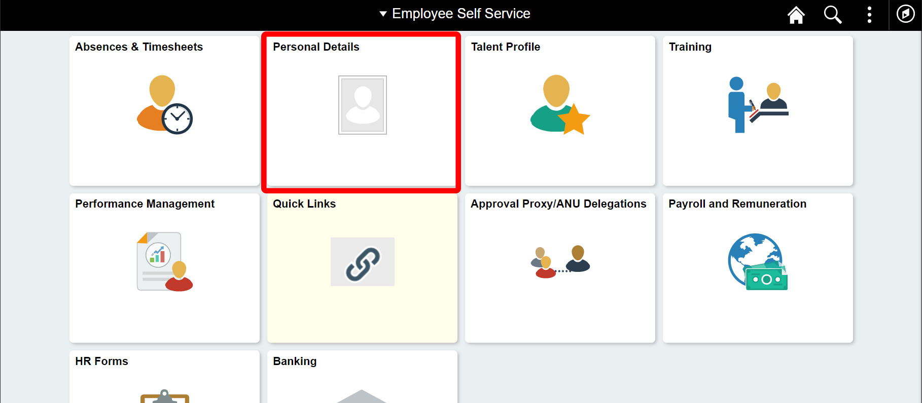 Employee self-service portal